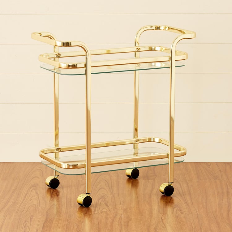 Montoya Serving Trolley - Gold