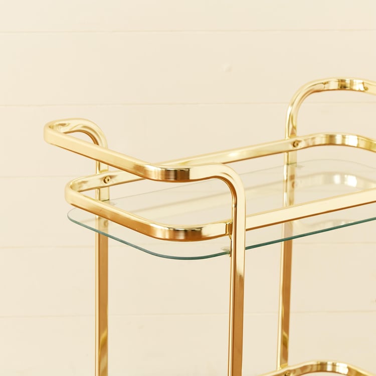 Montoya Serving Trolley - Gold