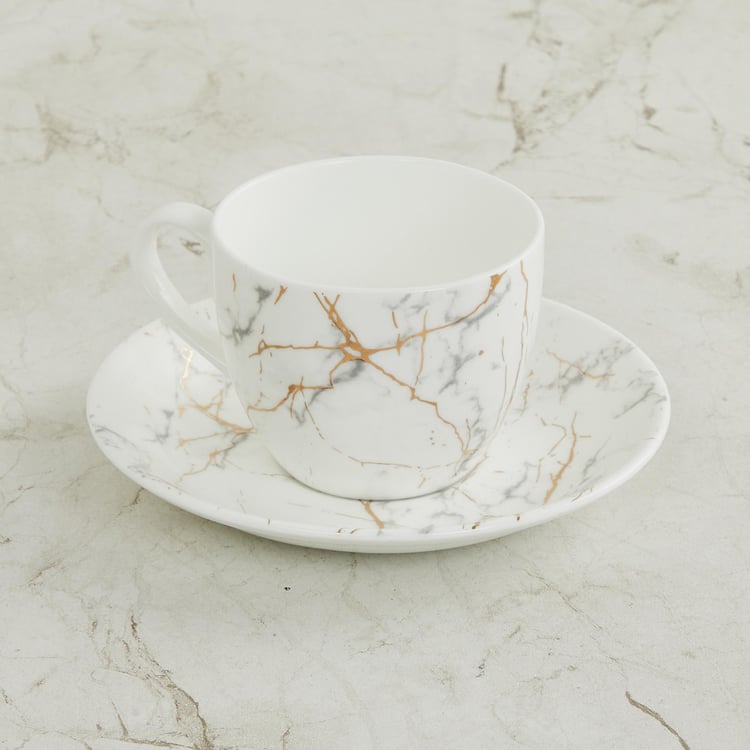 Marshmallow Bone China Cup and Saucer - 210ml