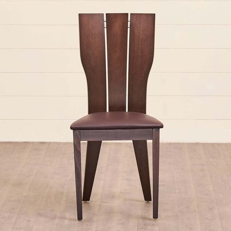 Spectra Solid Wood 6-Seater Dining Set with Chairs and Bench - Brown