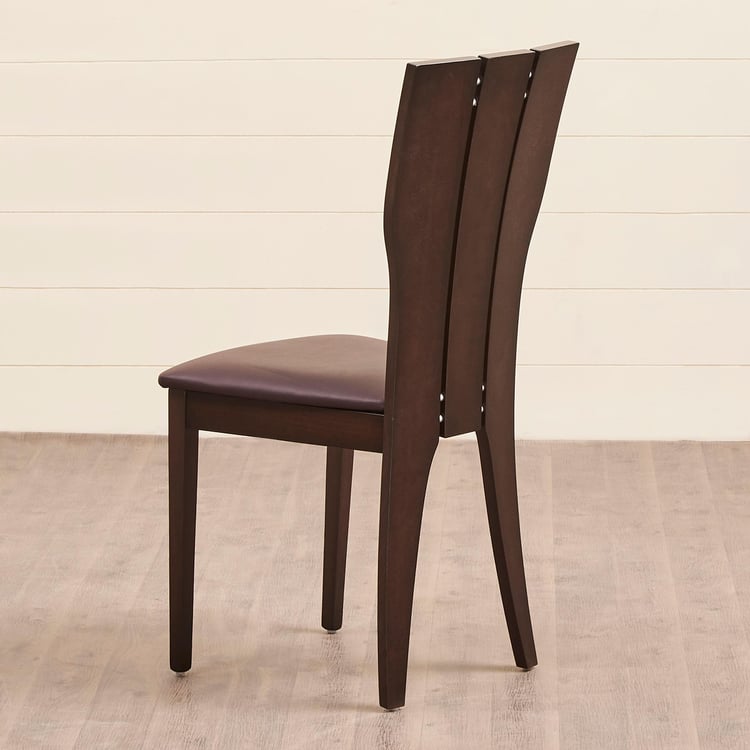 Spectra Solid Wood 6-Seater Dining Set with Chairs and Bench - Brown