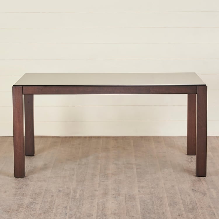 Spectra Solid Wood 6-Seater Dining Set with Chairs and Bench - Brown