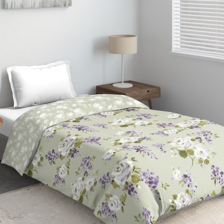 D'DECOR Primary Floral Printed Single Bed Comforter - 152 x 229 cm