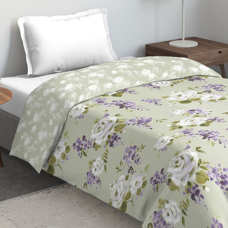 D'DECOR Primary Floral Printed Single Bed Comforter - 152 x 229 cm