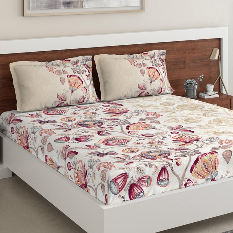 D'DECOR Sigma Printed 3-Pc. Double Bedsheet Set - 228 x 254 cm