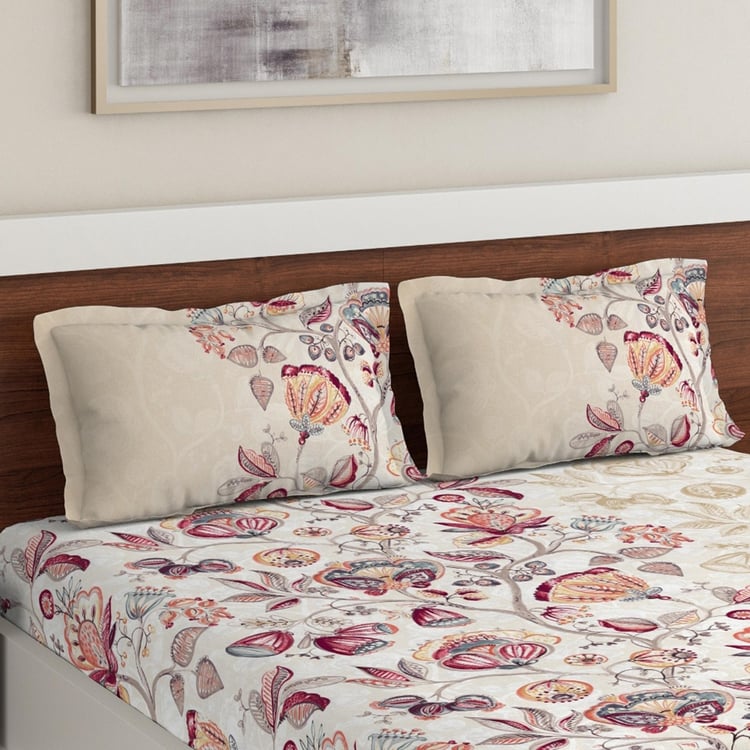 D'DECOR Sigma Printed 3-Pc. Double Bedsheet Set - 228 x 254 cm