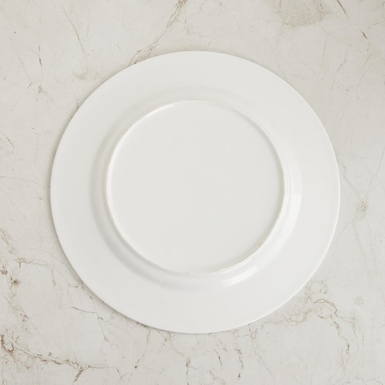 Foley White Rani Print Bone China Dinner Plate - 10.5cm