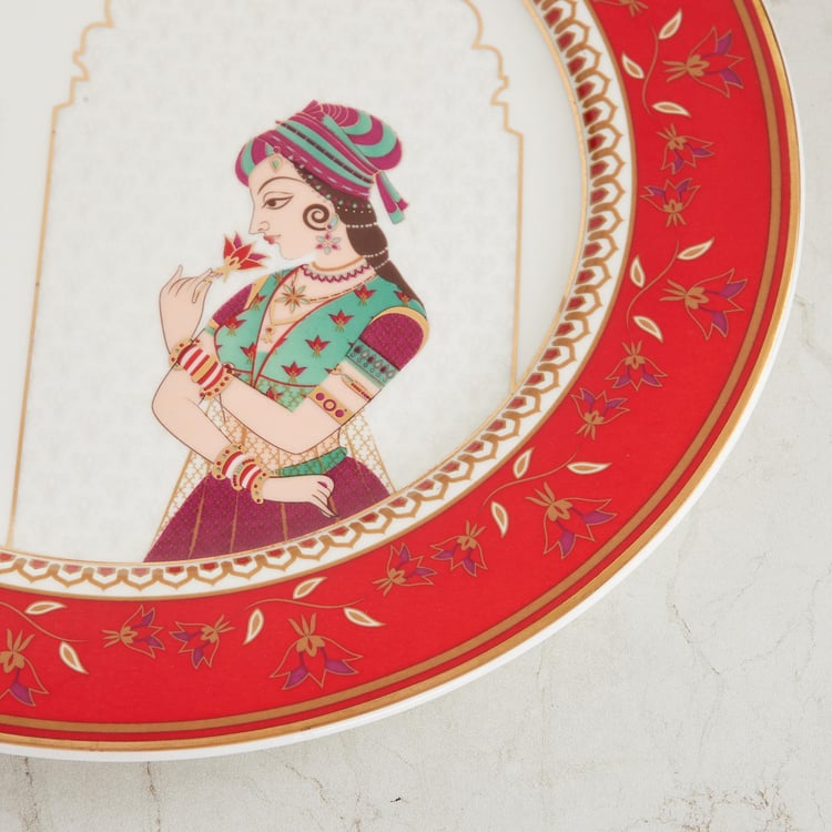 Foley White Rani Print Bone China Dinner Plate - 10.5cm