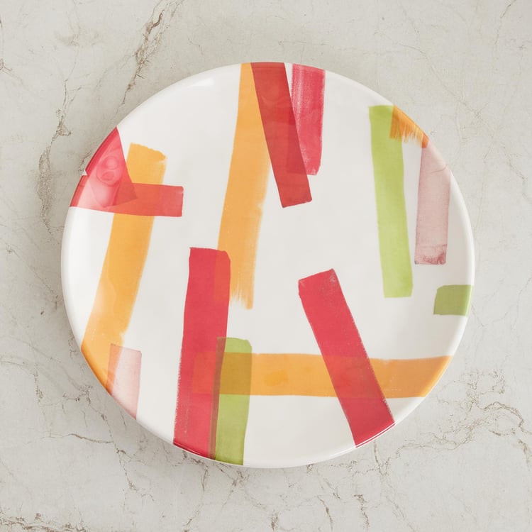 Truffles Multicolour Printed Melamine Side Plate - 22cm