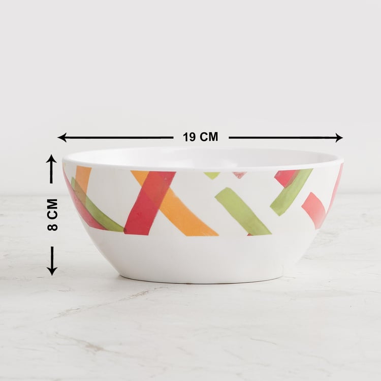 Truffles Melamine Printed Serving Bowl - 1.1L