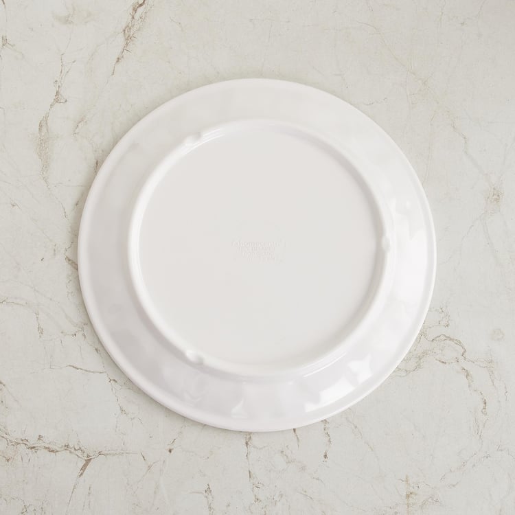 Truffles White Tropical Print Melamine Side Plate - 22cm