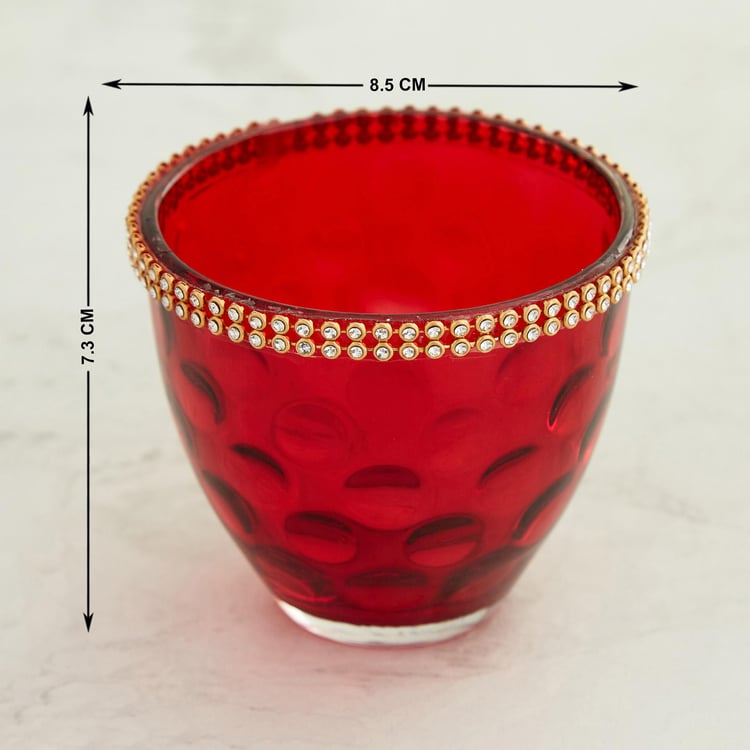 Raga Set of 3 Glass Votive Holders