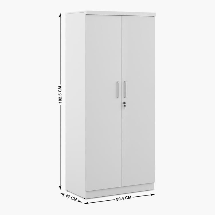 Helios Reynan 2-Door Wardrobe - White