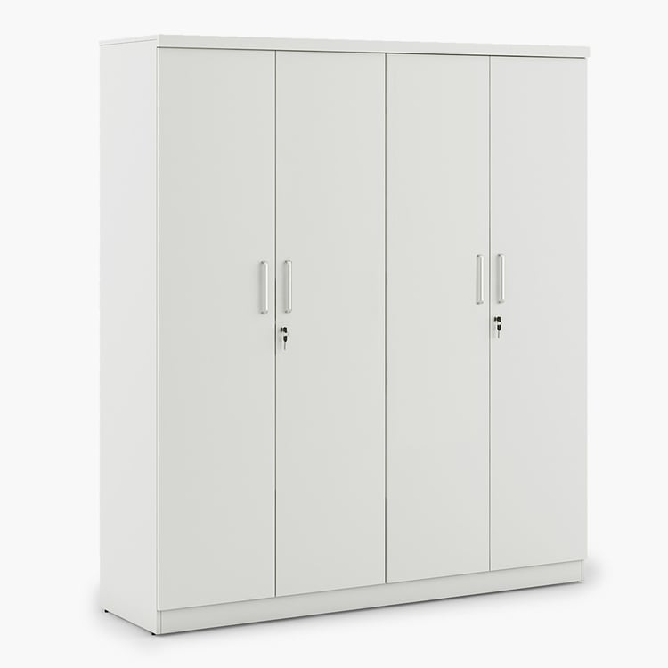 Helios Reynan 4-Door Wardrobe - White