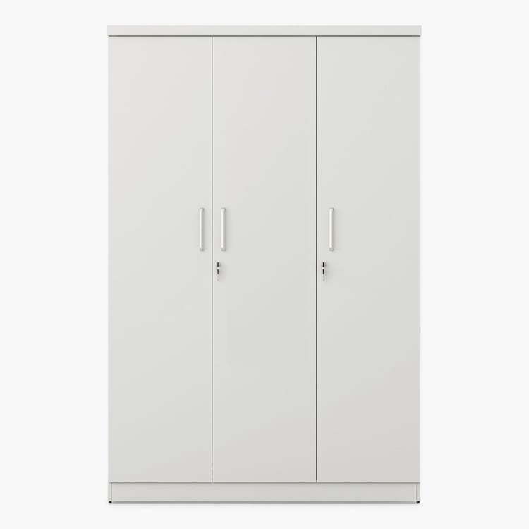 Helios Reynan 3-Door Wardrobe - White