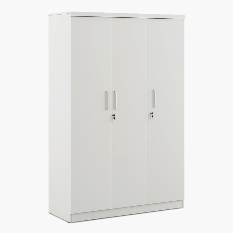 Helios Reynan 3-Door Wardrobe - White