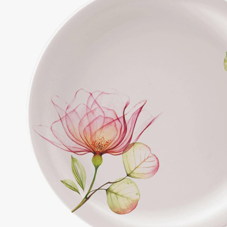 SERVEWELL Off-White Printed Melamine Dinner Plates - 19cm - Set of 6