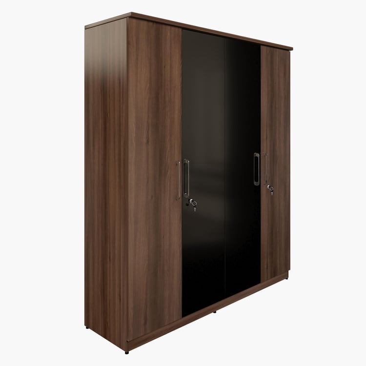 Clover Particle Wood 4 Door Swing Wardrobe