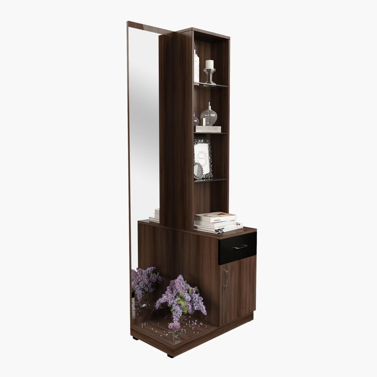 Clover Engineered Wood Dressing Table with Mirror