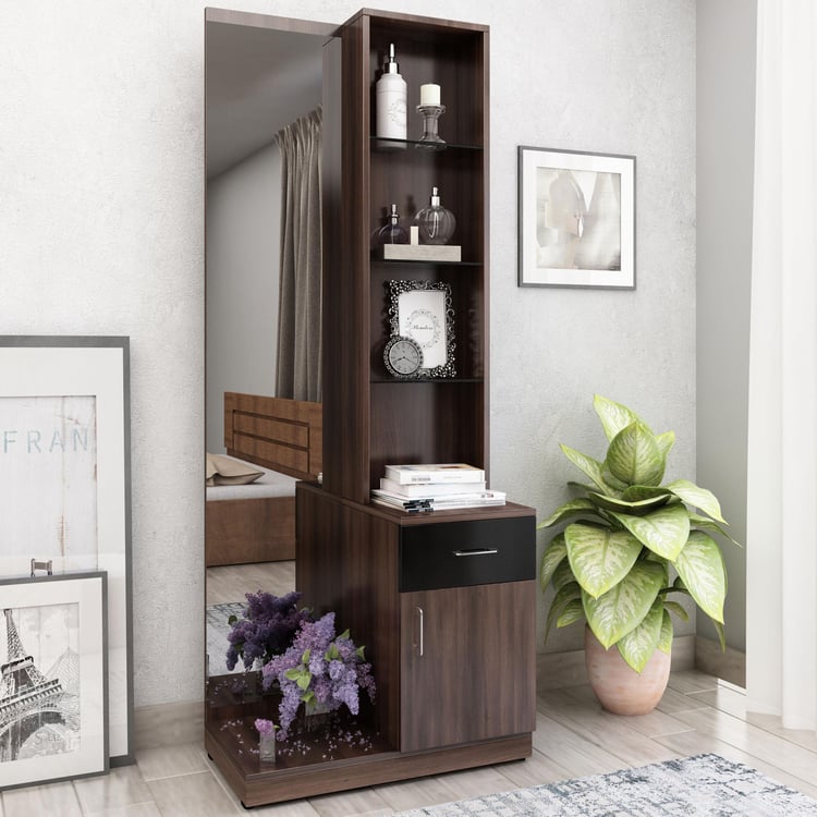 Clover Engineered Wood Dressing Table with Mirror