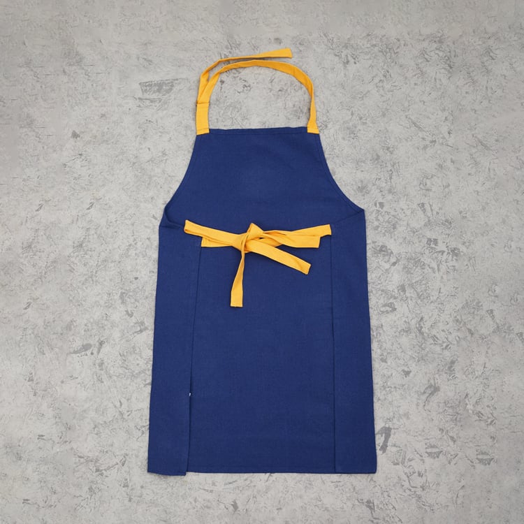 Bohochic Blue Printed Cotton Apron - 60 x 74 cm