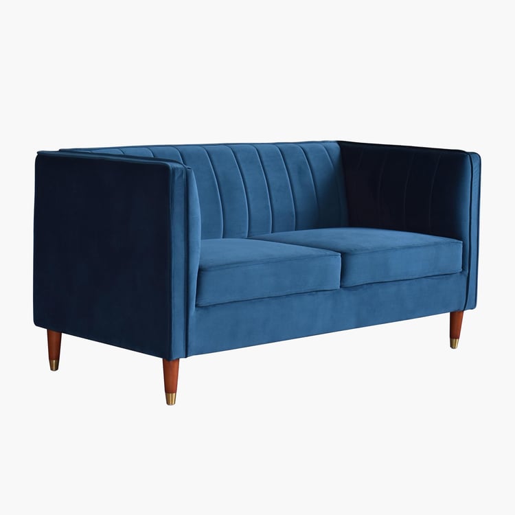 Kelly Fabric 2-Seater Sofa - Teal