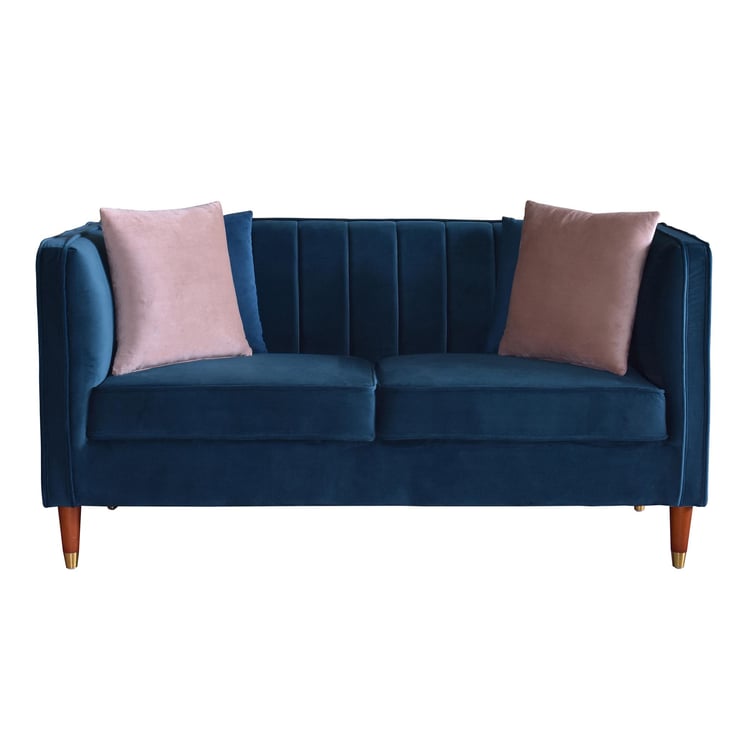 Kelly Fabric 2-Seater Sofa - Teal