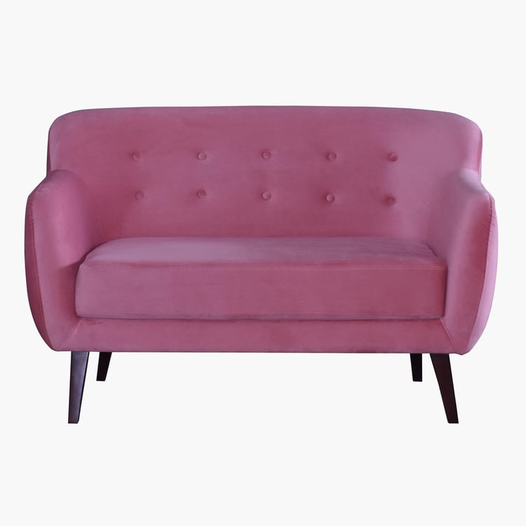 Riki Fabric 2-Seater Sofa - Pink