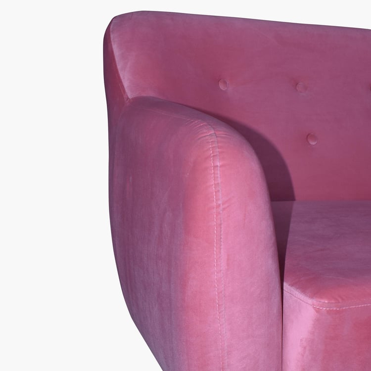 Riki Fabric 2-Seater Sofa - Pink