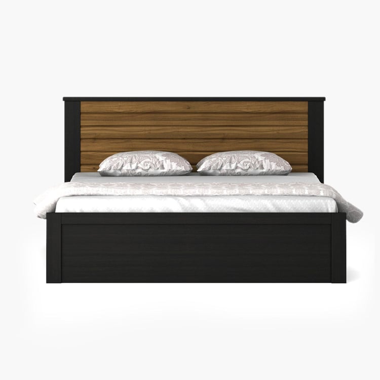 Helios Rhine Lyon King Bed - Black