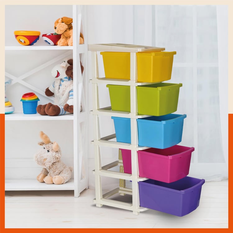 BATHLA Stomo Modular 5-Tier Extra-Large Multi-Purpose Storage Drawer