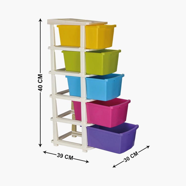 BATHLA Stomo Modular 5-Tier Extra-Large Multi-Purpose Storage Drawer