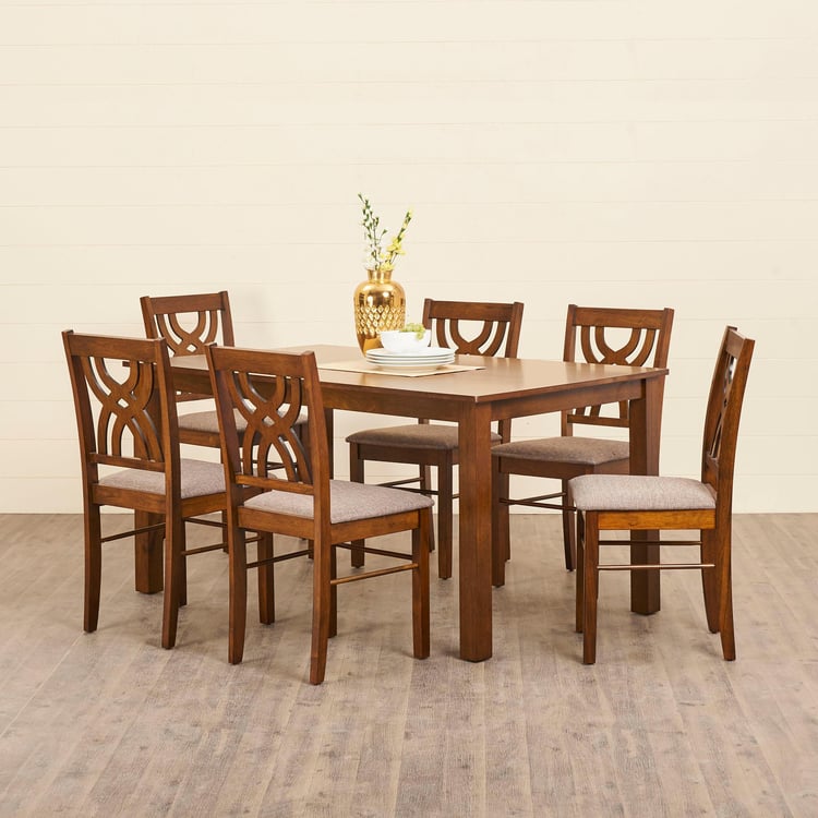 Quadro 6-Seater Dining Table Set with Chairs