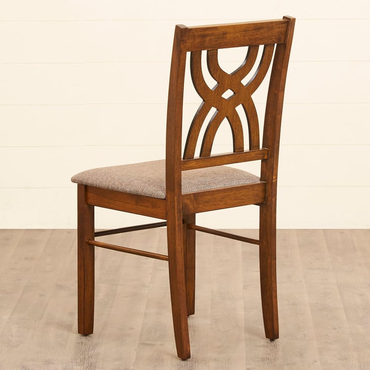 Quadro 4-Seater Dining Set with Chairs and Bench - Brown