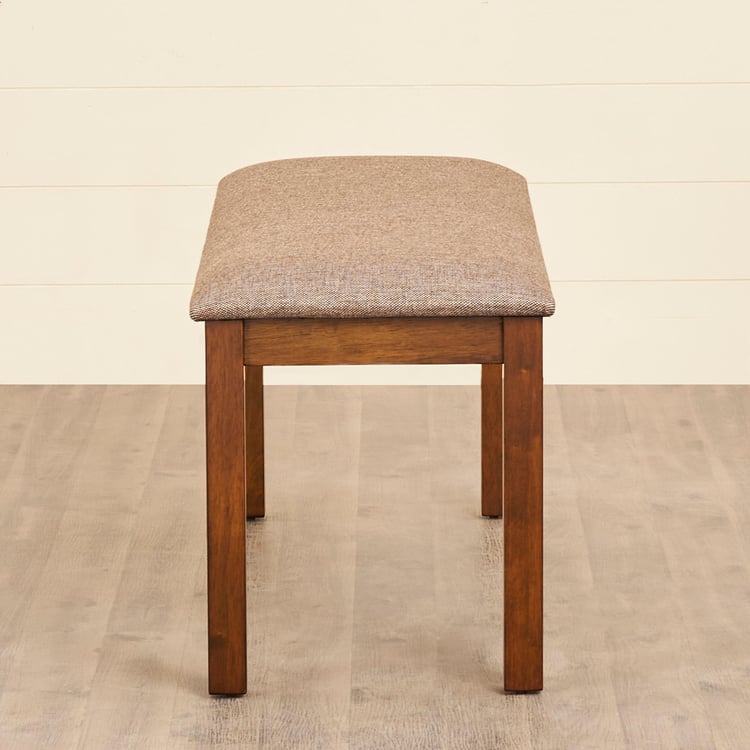 Quadro 4-Seater Dining Set with Chairs and Bench - Brown