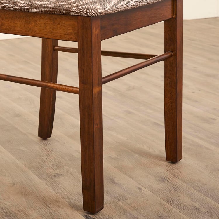 Quadro 4-Seater Dining Set with Chairs and Bench - Brown