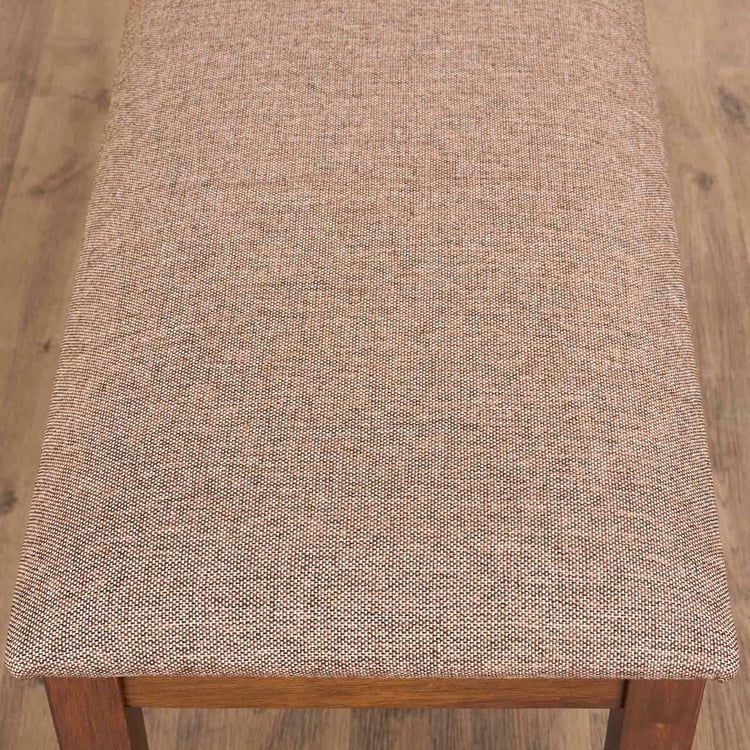 Quadro 4-Seater Dining Set with Chairs and Bench - Brown