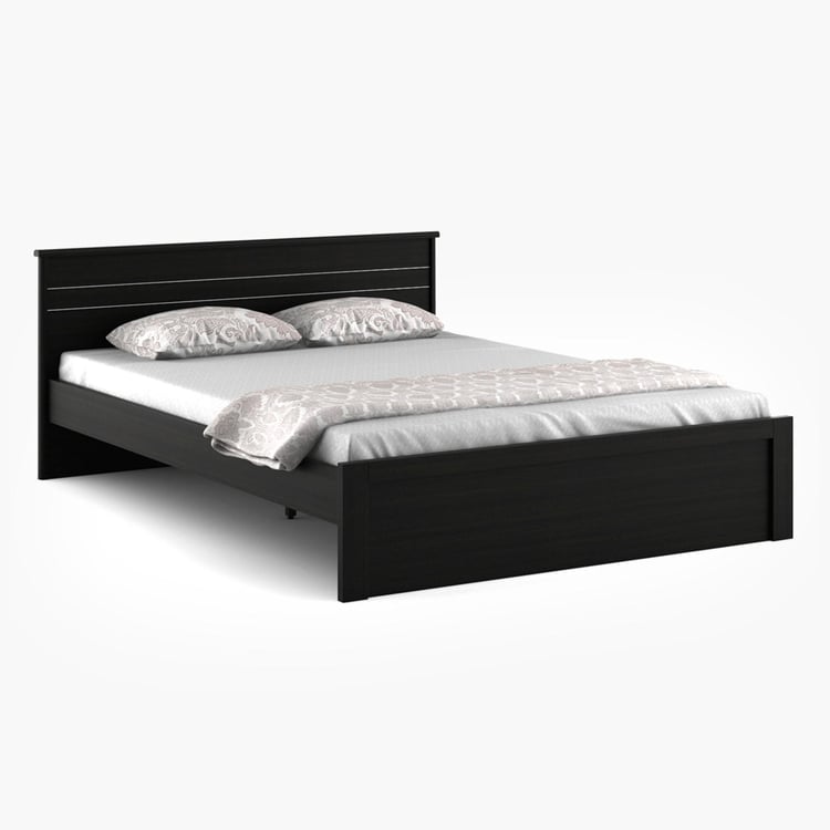 Helios Rhine Rennes Queen Bed - Black