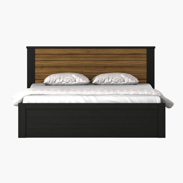 Helios Rhine Lyon Queen Bed - Black