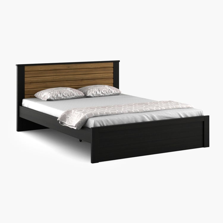 Helios Rhine Lyon Queen Bed - Black