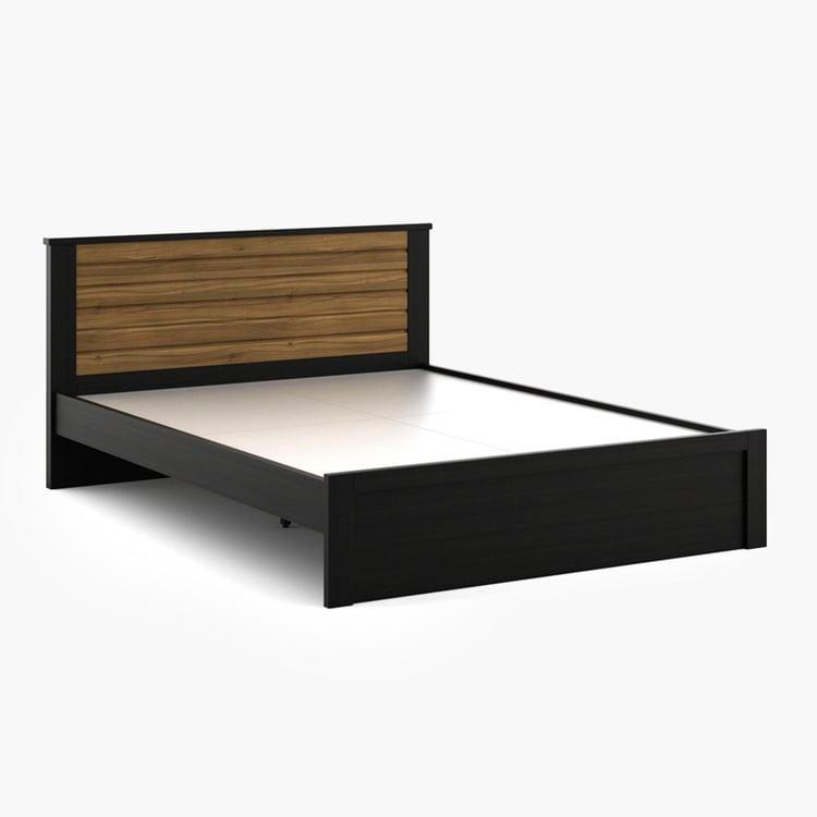 Helios Rhine Lyon Queen Bed - Black