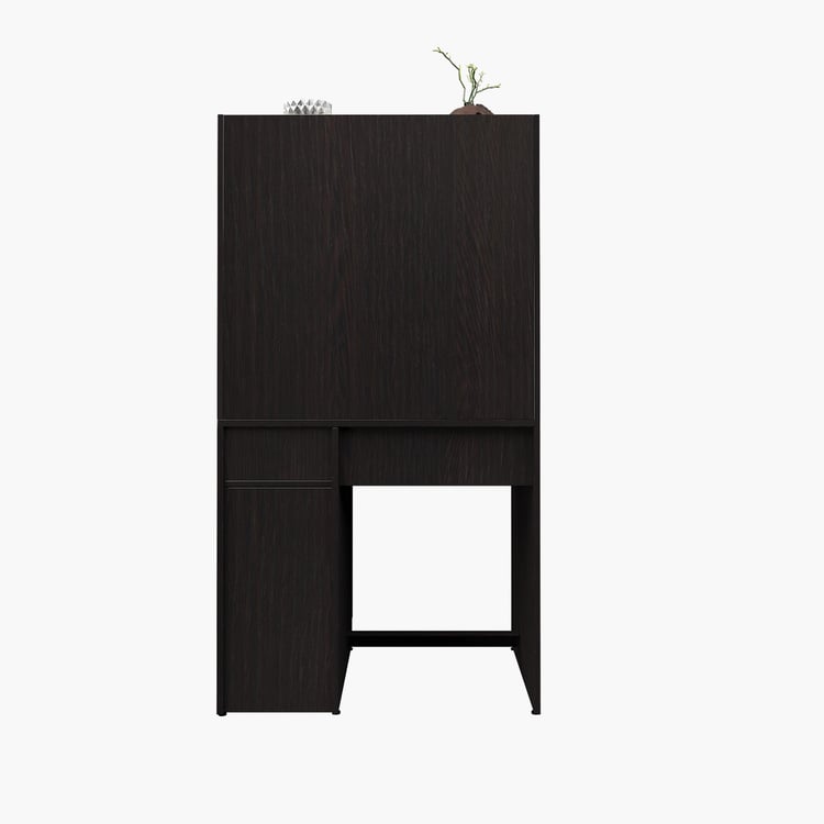 Helios Chosa Study Desk with Cabinet - Brown