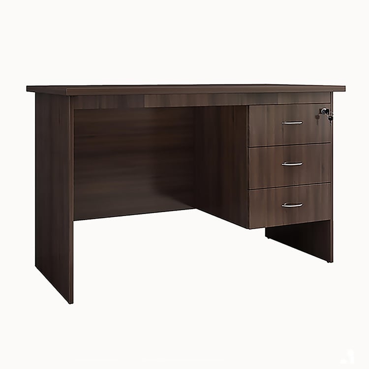 Helios Jane Study Desk with Drawer - Brown