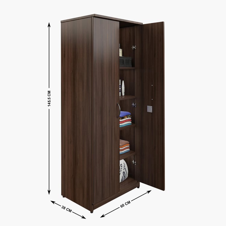 Helios Taylor 2-Door Multipurpose Cabinet - Brown