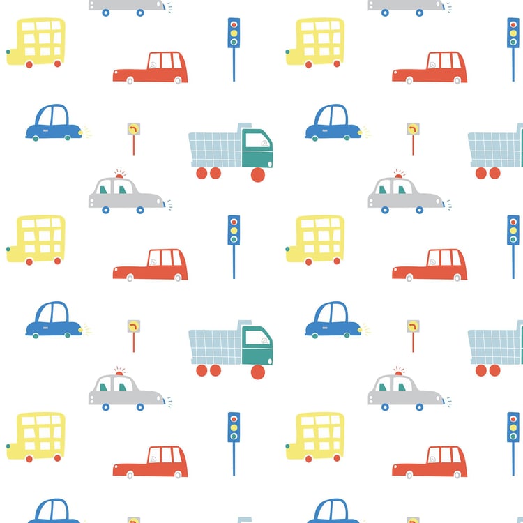 Slate White Printed 2-Piece Flat Sheet Single Bedsheet Set - 152X228cm- Cotton- 150TC