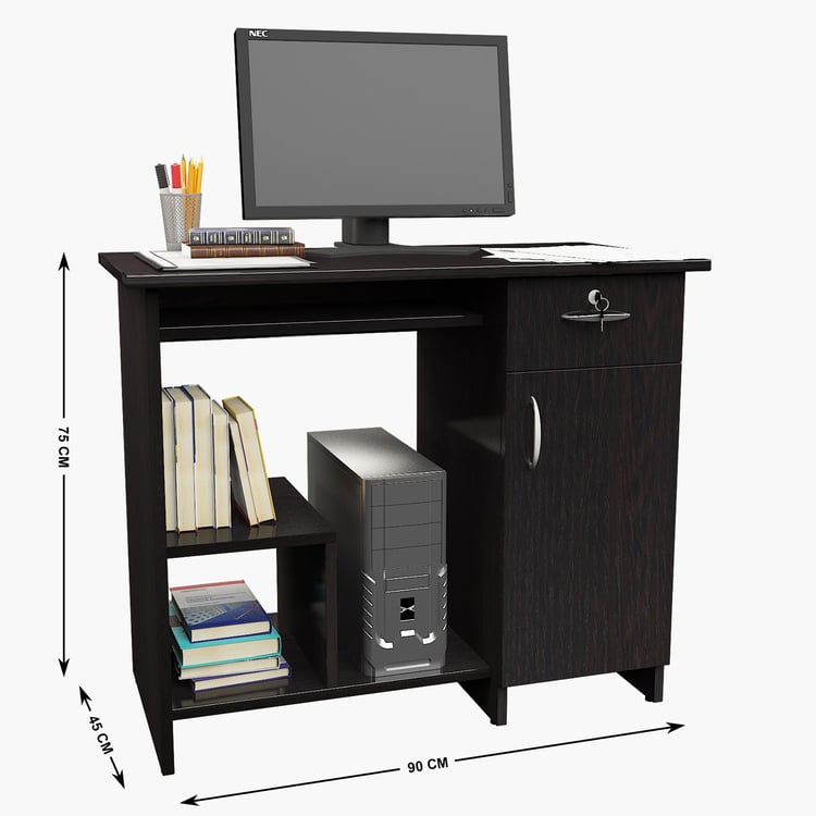 Helios Robot Study Desk - Brown