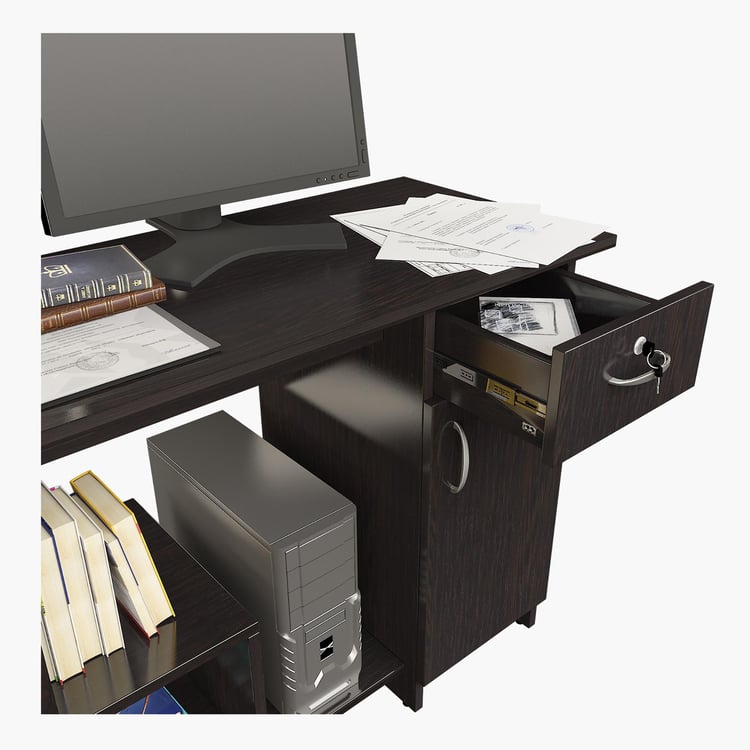 Helios Robot Study Desk - Brown