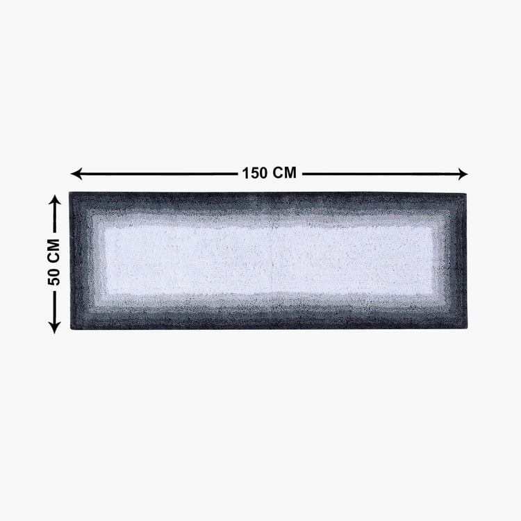 Corsica Essentials Cotton Bath Runner, Grey - 50x150cm