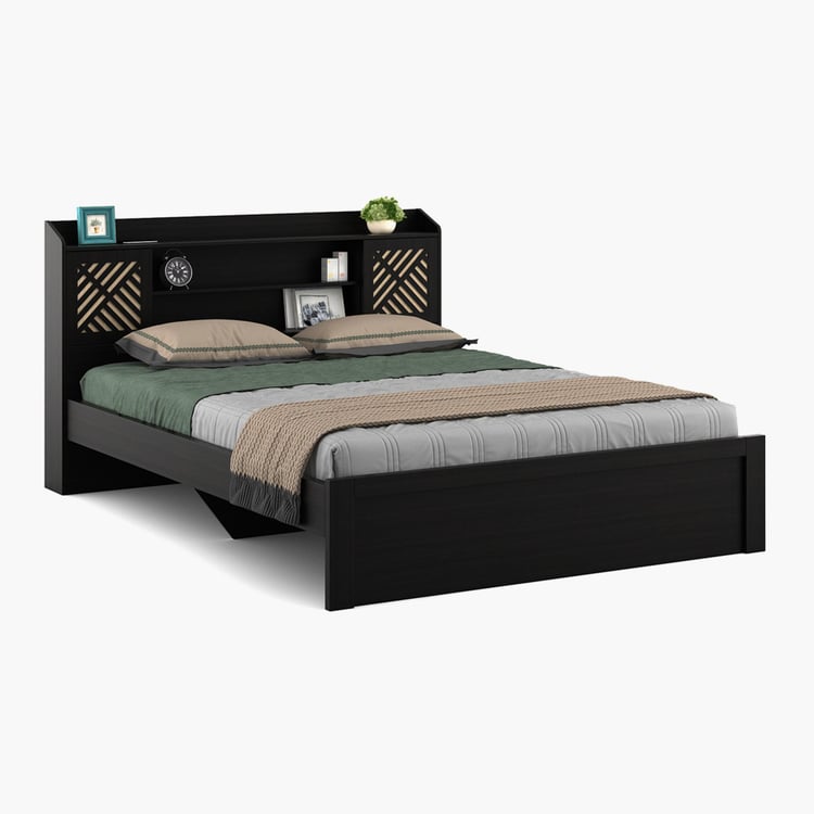 Helios Rhine Cergy King Bed - Brown