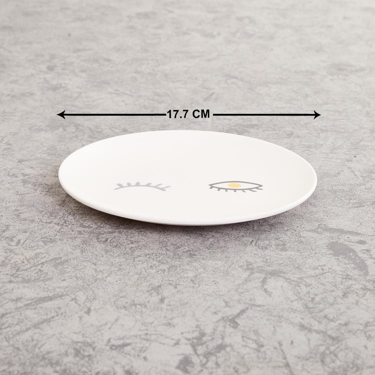 Mandarin Deja Urban Chic Round Side Plate- Melamine- 17 cm